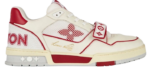 LV Trainers Velcro Strap Mesh Red