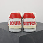 LV Trainers Velcro Strap Mesh Red