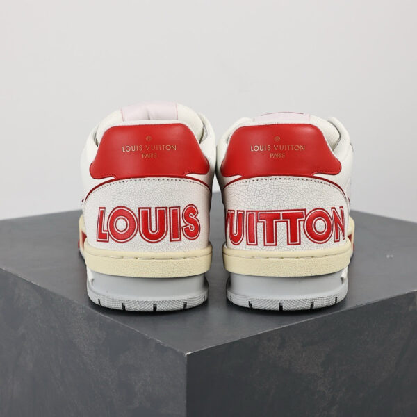 LV Trainers Velcro Strap Mesh Red