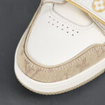 LV Trainers Velcro Strap Monogram Denim Beige