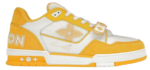 LV Trainers Velcro Strap Monogram Denim Yellow