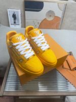 LV Trainers Yellow Embossed Monogram