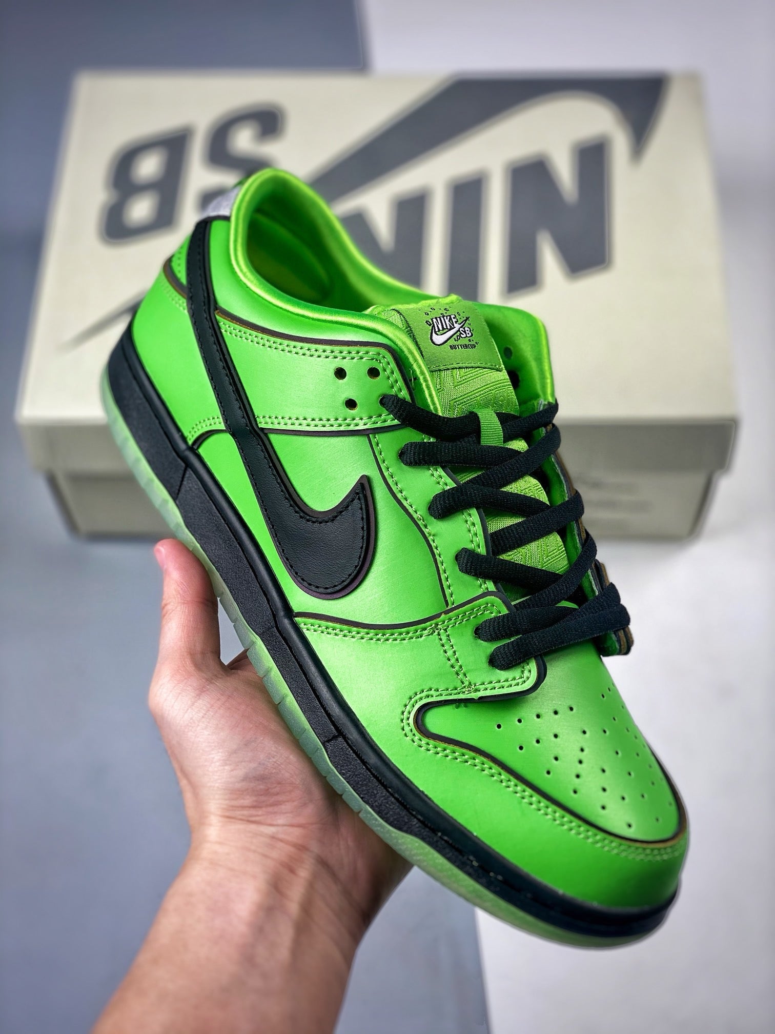 Powerpuff Girls SB Dunk Low “Buttercup”