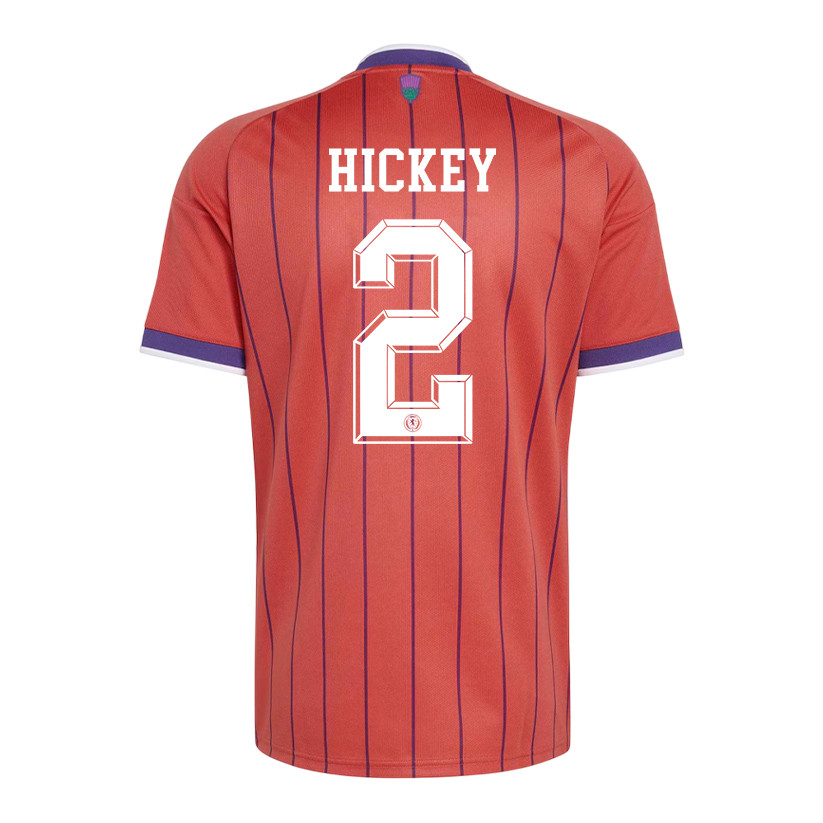 Aaron Hickey 2 Scotland National Team 2026 x World Cup Patch Away Jersey - Red, Men - Jersey Teams