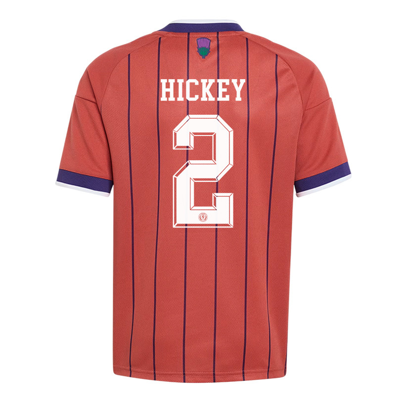 Aaron Hickey 2 Youth Scotland National Team 2026 Away Jersey - Red - Jersey Teams