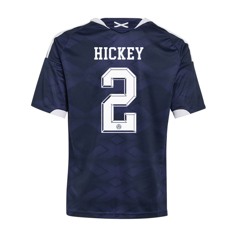 Aaron Hickey 2 Youth Scotland National Team 2026 Home Jersey - Navy - Jersey Teams