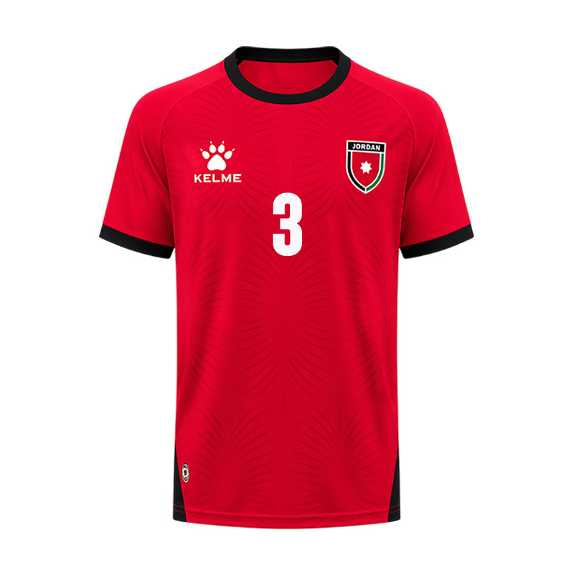 Abdallah Nasib 3 Jordan 2026 Away Jersey - Red, Men - Jersey Teams