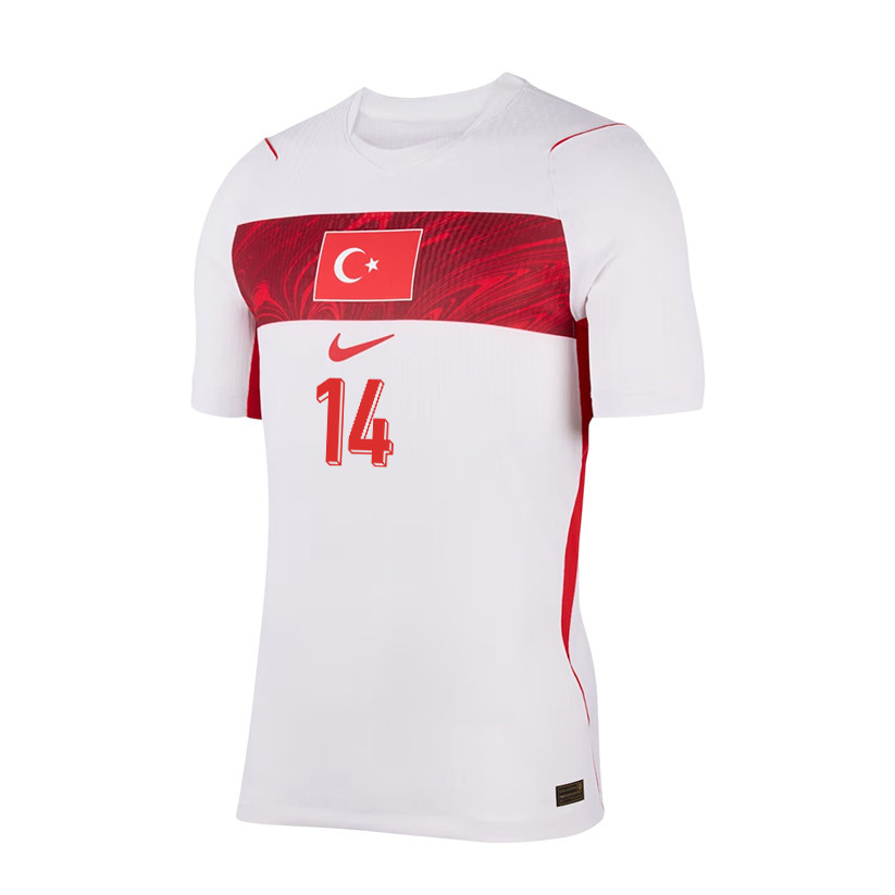Abdulkerim Bardakci 14 Turkey National Team 2026 Away Jersey - White, Men - Jersey Teams