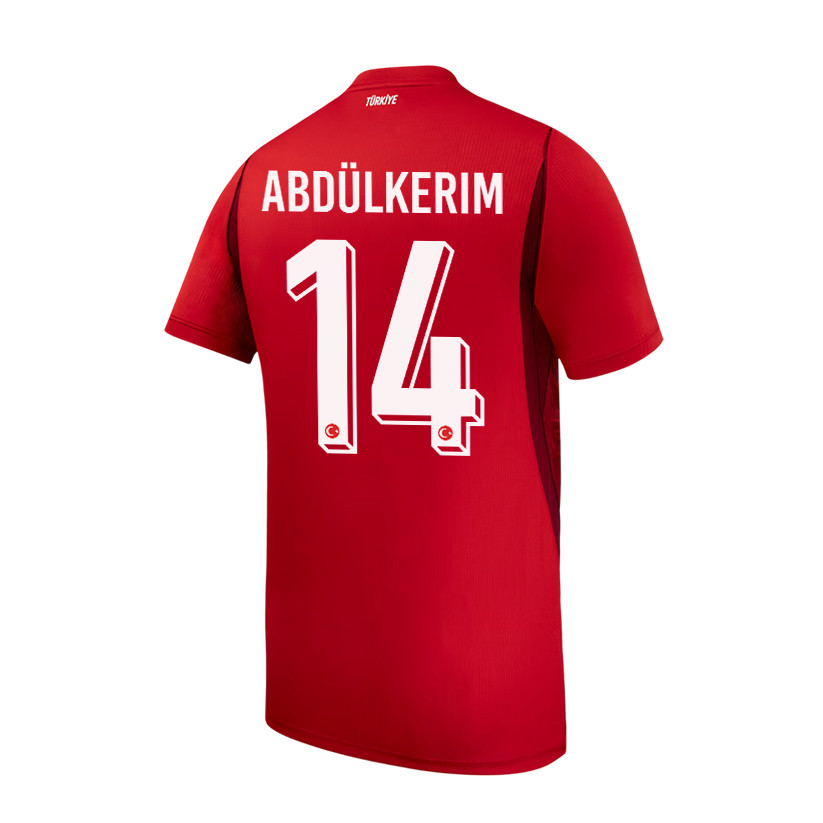 Abdulkerim Bardakci 14 Turkey National Team 2026 Home Jersey - Red, Men - Jersey Teams