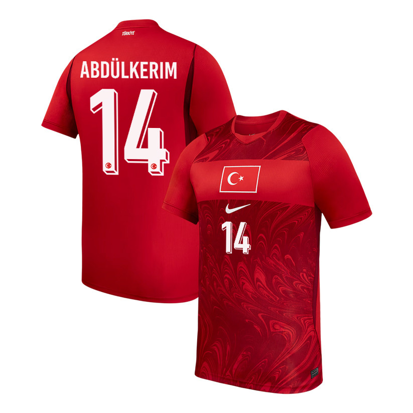 Abdulkerim Bardakci 14 Turkey National Team 2026 Home Jersey - Red, Men - Jersey Teams