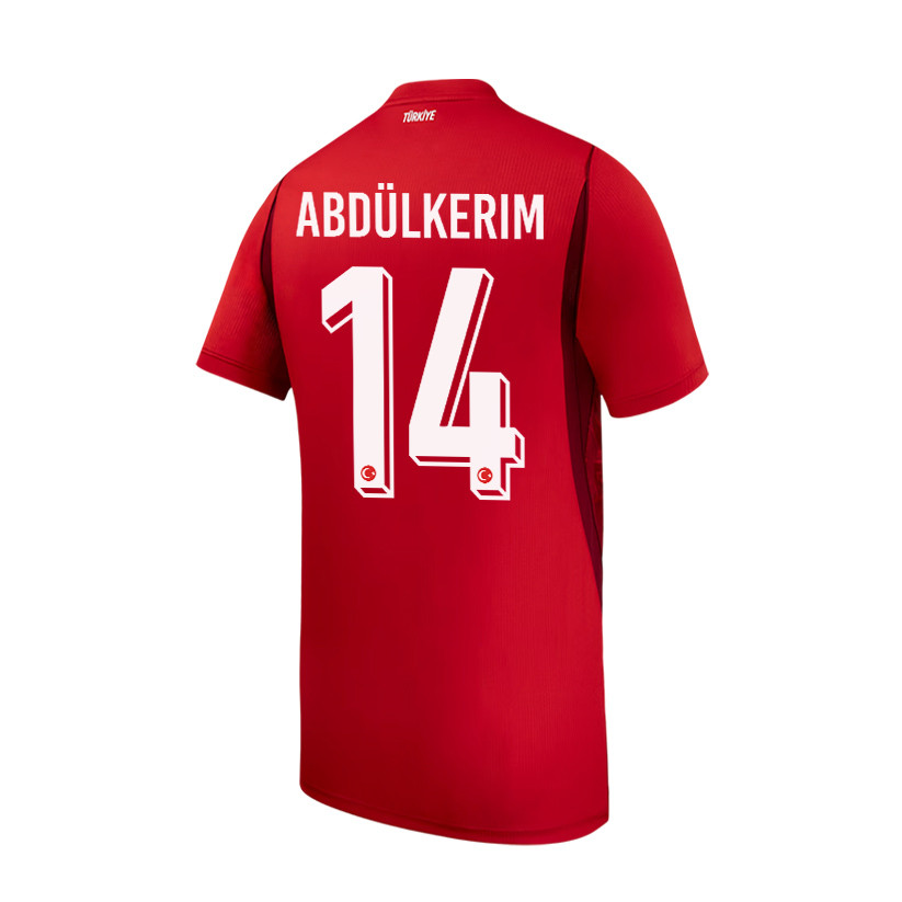 Abdulkerim Bardakci 14 Youth Turkey National Team 2026 Home Jersey - Red - Jersey Teams