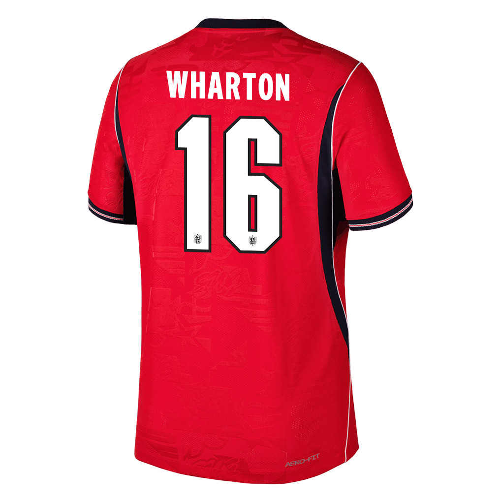 Adam Wharton 16 England National Team 2026 Away Jersey - Red, Men - Jersey Teams