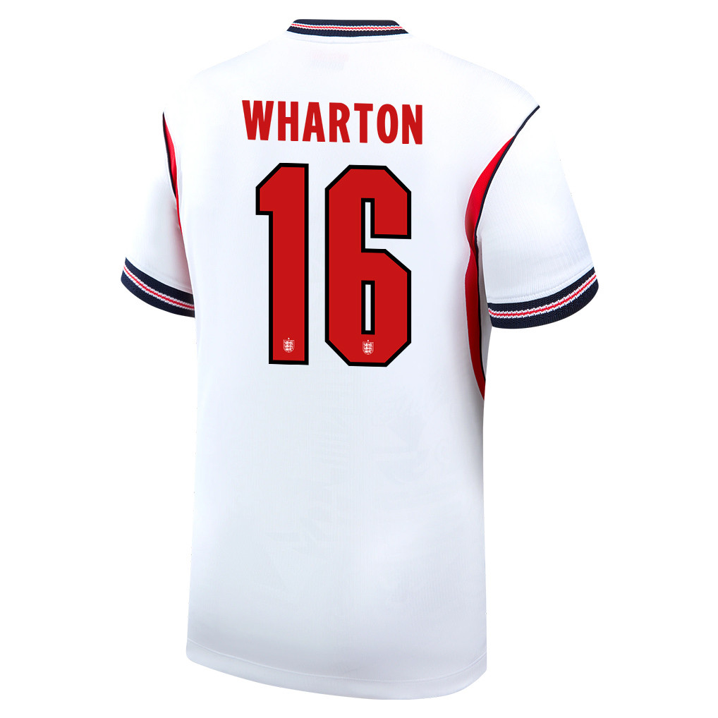 Adam Wharton 16 England National Team 2026 x World Cup Patch Home Jersey - White, Men - Jersey Teams