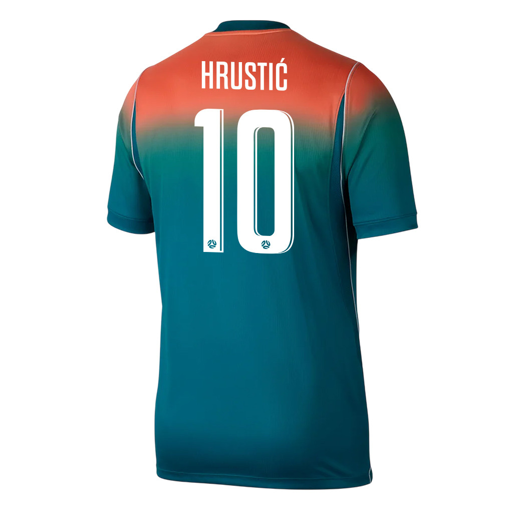 Ajdin Hrustić 10 Australia National Team 2026 Away Jersey - Teal, Men - Jersey Teams