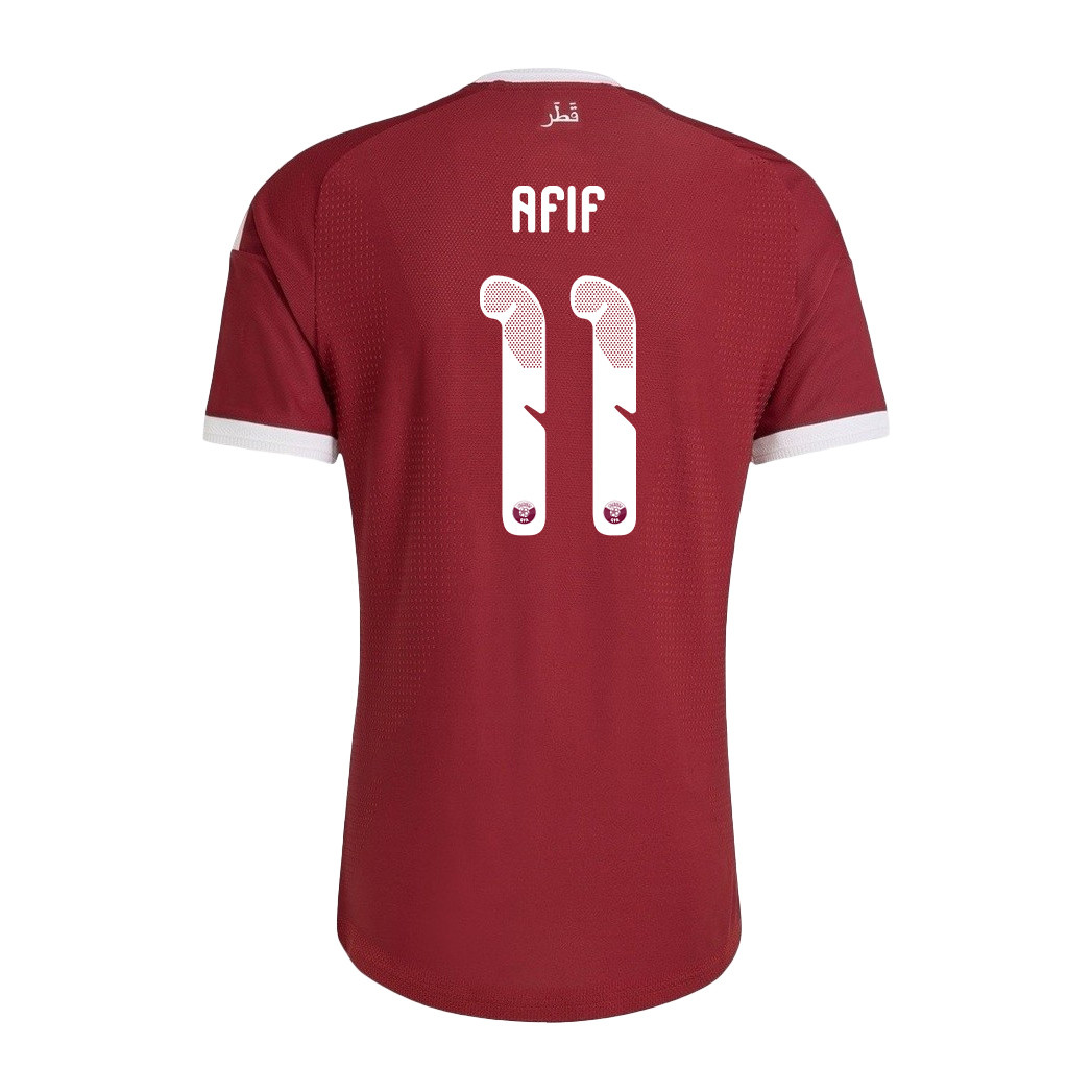 Akram Afif 11 Qatar National Team 2026 Home Jersey - Red, Men - Jersey Teams