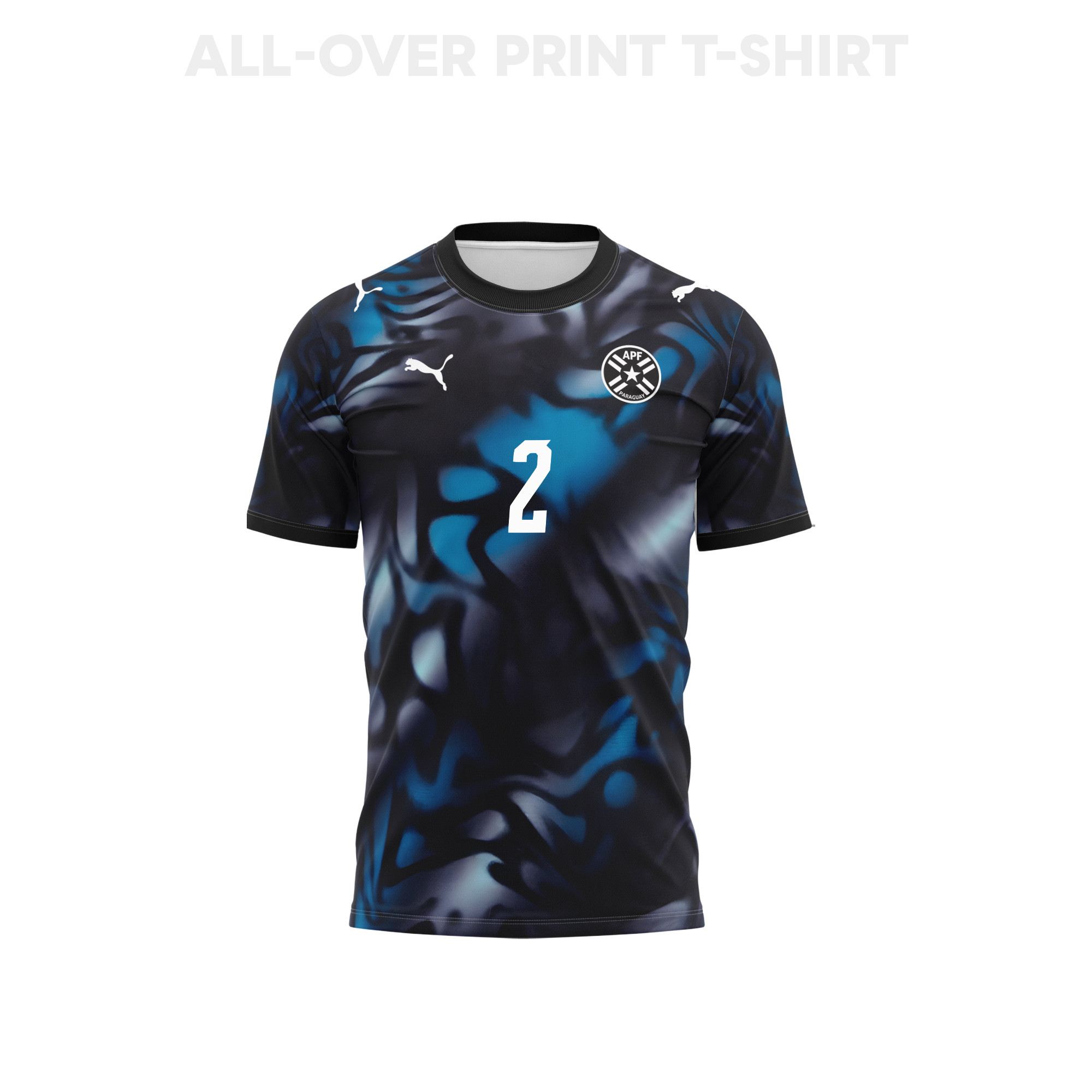 Alan Benítez 2 Paraguay 2026 Away 3D T-Shirt Fully Printed – Unisex, Navy - Jersey Teams