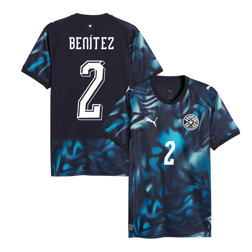 Alan Benítez 2 Paraguay National Team 2026 Away Jersey - Navy, Men - Jersey Teams