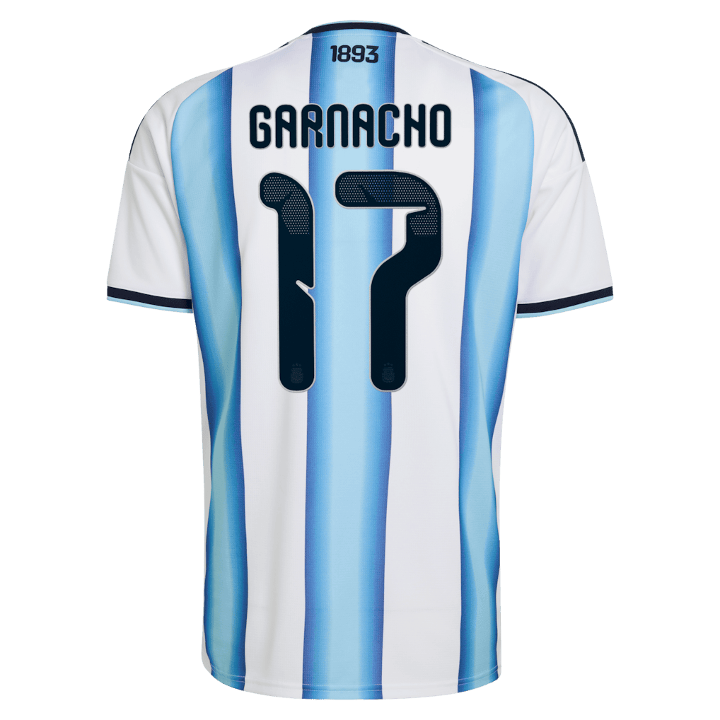 Alejandro Garnacho 17 Argentina National Team FIFA x World Cup 2026 Home Men Jersey - White - Jersey Teams