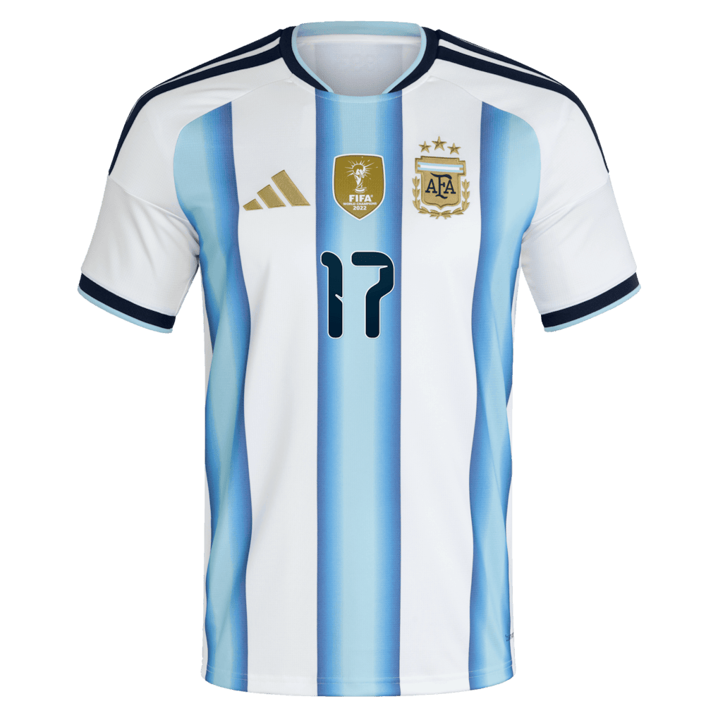 Alejandro Garnacho 17 Argentina National Team FIFA x World Cup 2026 Home Men Jersey – White – Jersey Teams