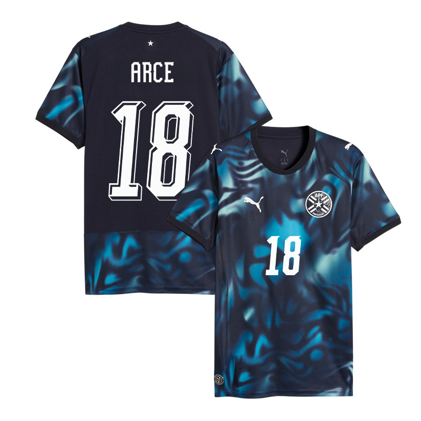 Alex Arce 18 Paraguay National Team 2026 Away Jersey - Navy, Men - Jersey Teams