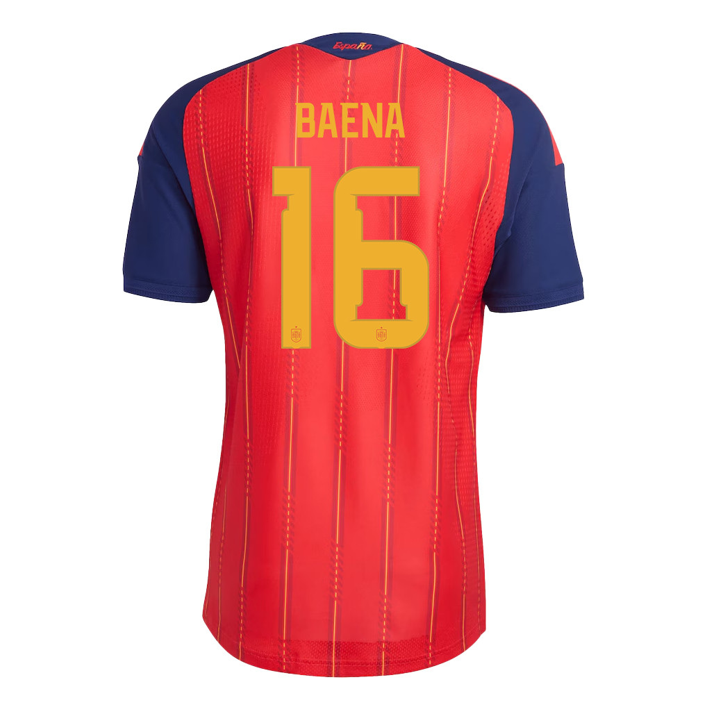 Alex Baena 16 Spain National Team 2026 x World Cup Patch Home Jersey - Red, Men - Jersey Teams