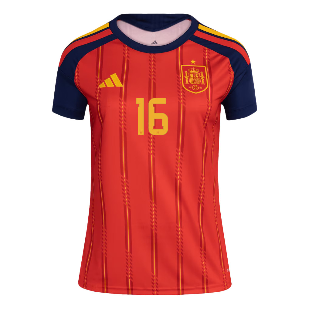 Alex Baena 16 Women's Spain National Team 2026 Home Jersey - Red - Jersey Teams