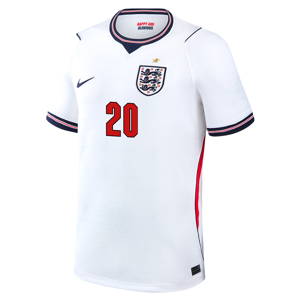 Alex Scott 20 England National Team 2026 Home Jersey – White, Men – Jersey Teams