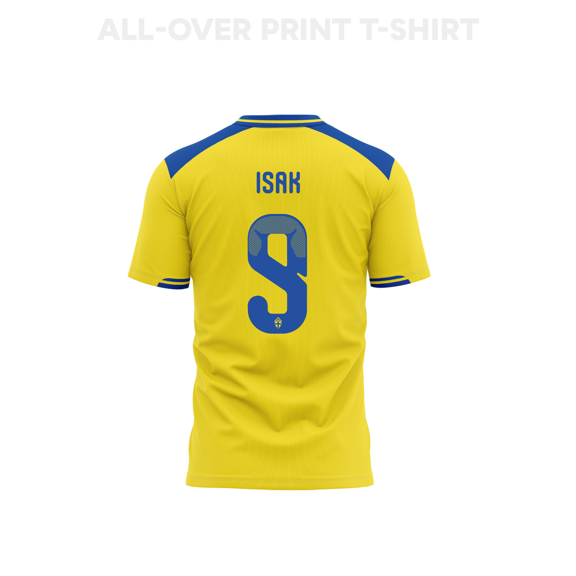 Alexander Isak 9 Sweden 2026 Home 3D T-Shirt Fully Printed – Unisex, Yellow - Jersey Teams