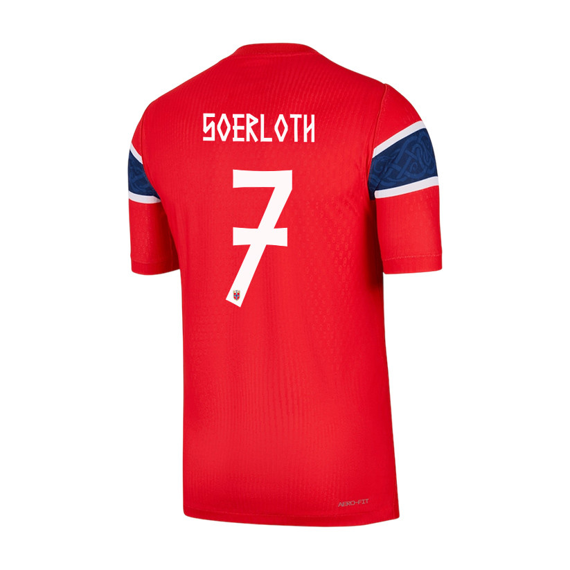Alexander Soerloth 7 Norway National Team 2026 x World Cup Patch Home Jersey - Red, Men - Jersey Teams