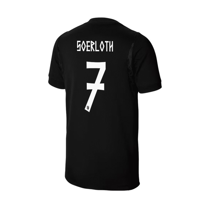 Alexander Soerloth 7 Youth Norway National Team 2026 Away Jersey - Black - Jersey Teams