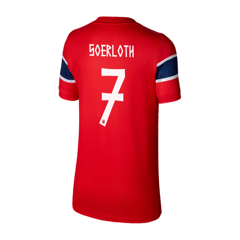 Alexander Soerloth 7 Youth Norway National Team 2026 Home Jersey - Red - Jersey Teams