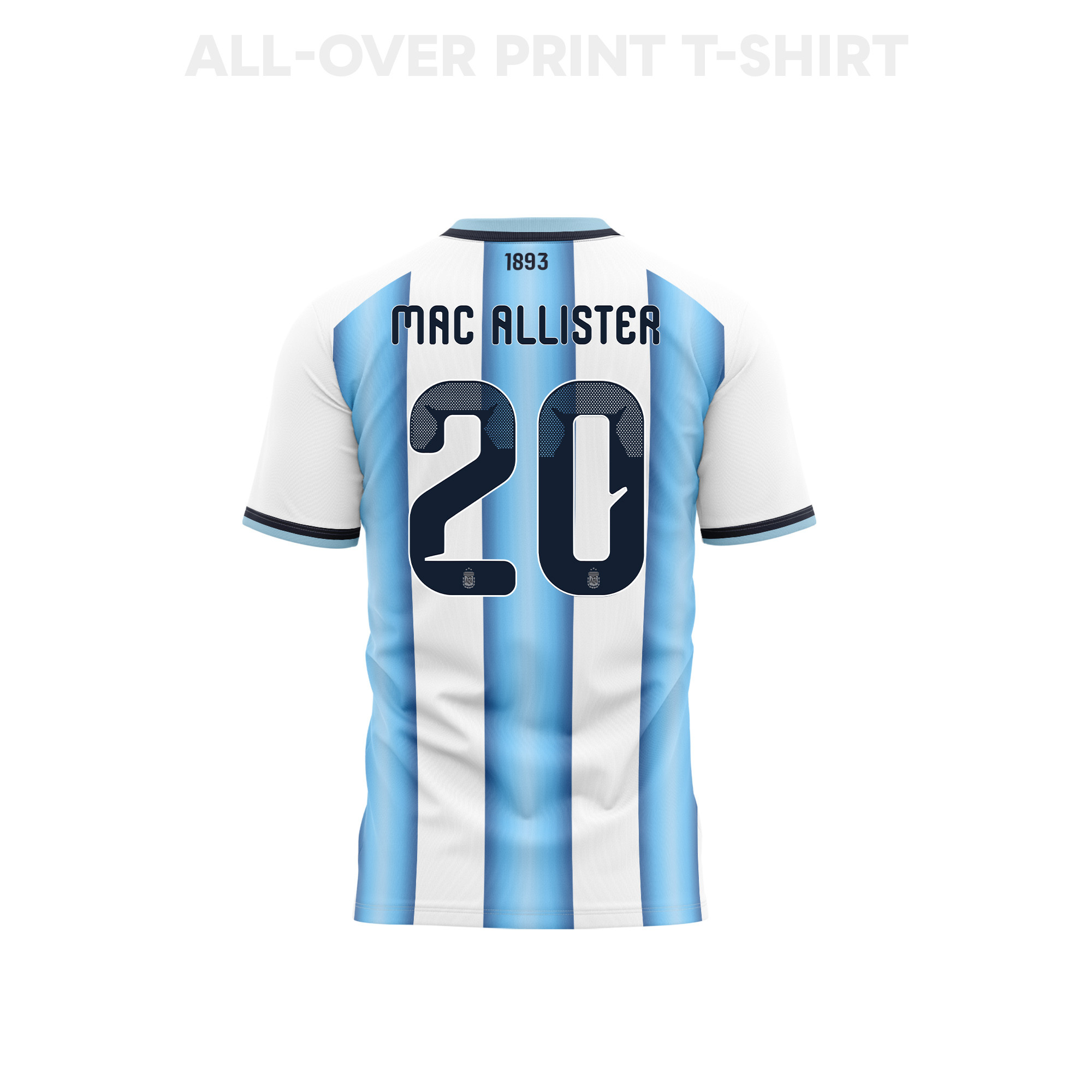 Alexis Mac Allister 20 Youth Argentina 2026 Home 3D T-shirt Fully Printed – White - Jersey Teams