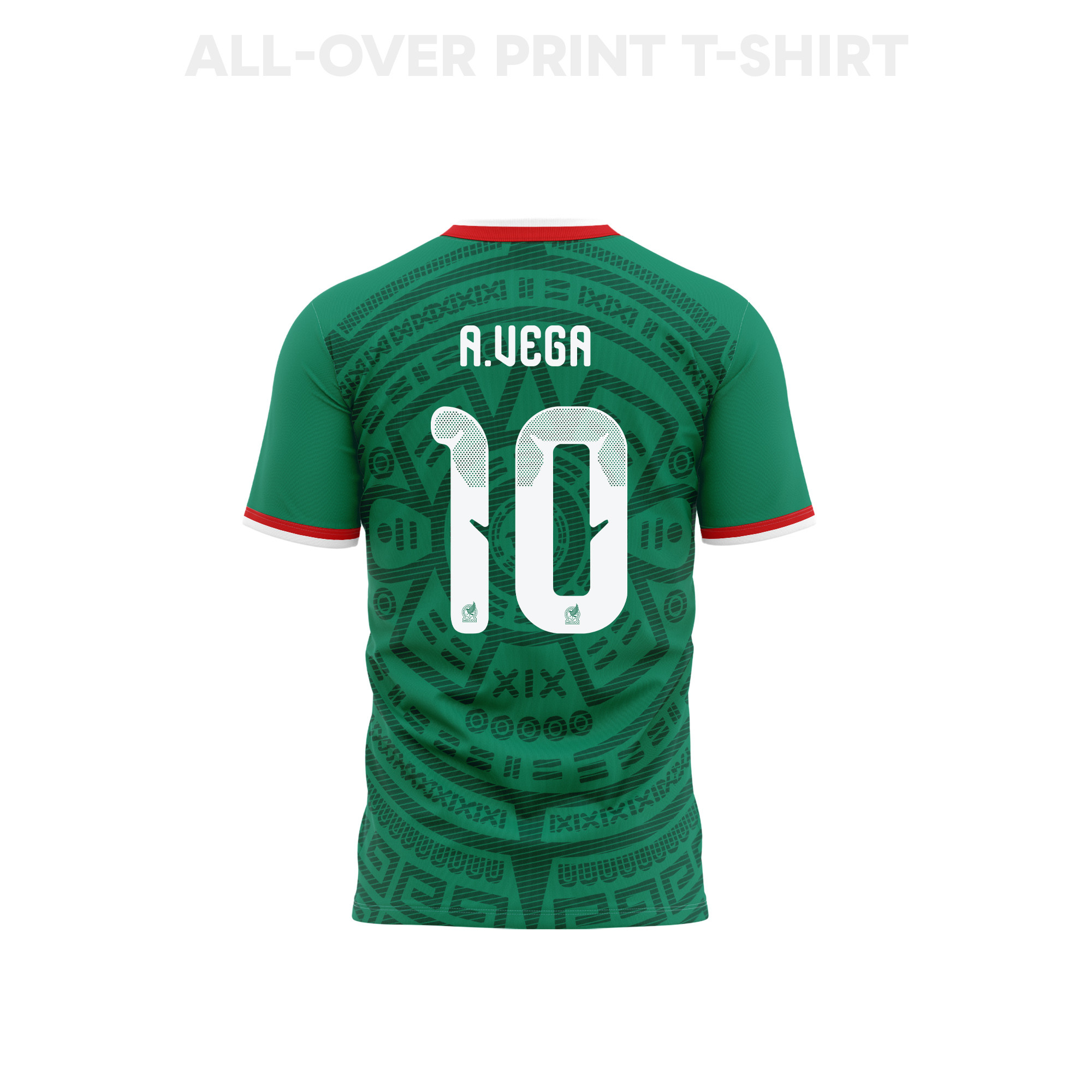 Alexis Vega 10 Mexico 2026 Home 3D T-Shirt Fully Printed – Unisex, Green - Jersey Teams