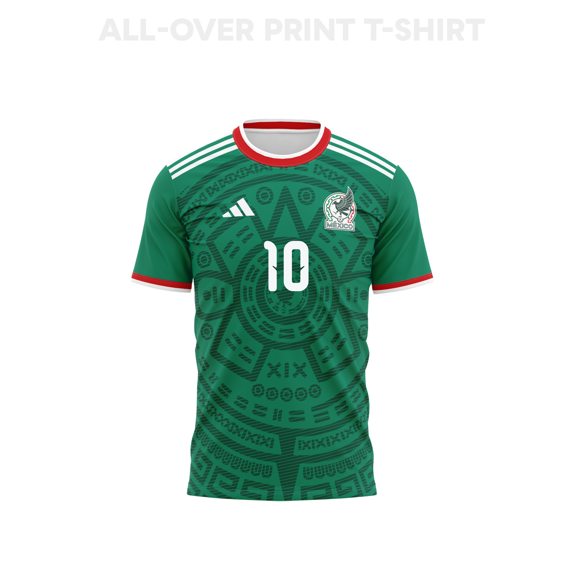 Alexis Vega 10 Mexico 2026 Home 3D T-Shirt Fully Printed – Unisex, Green - Jersey Teams