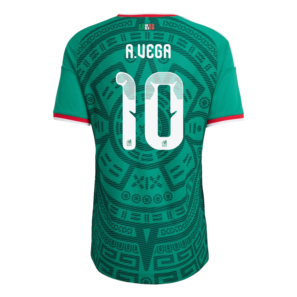 Alexis Vega 10 Mexico National Team 2026 x World Cup Patch Home Jersey - Green, Men - Jersey Teams
