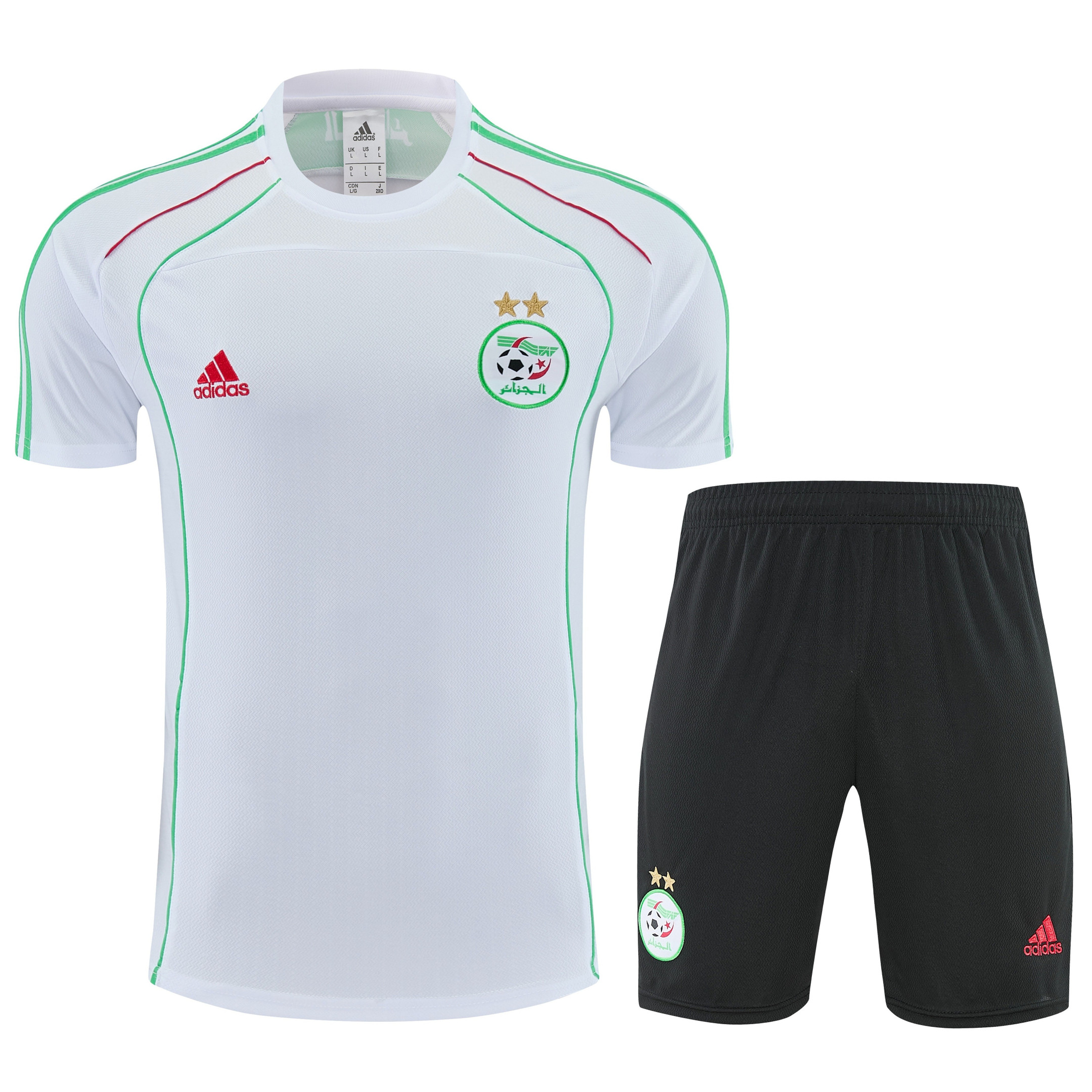 Algeria 2026 Men Soccer Training Shorts Set - White - Jersey Teams
