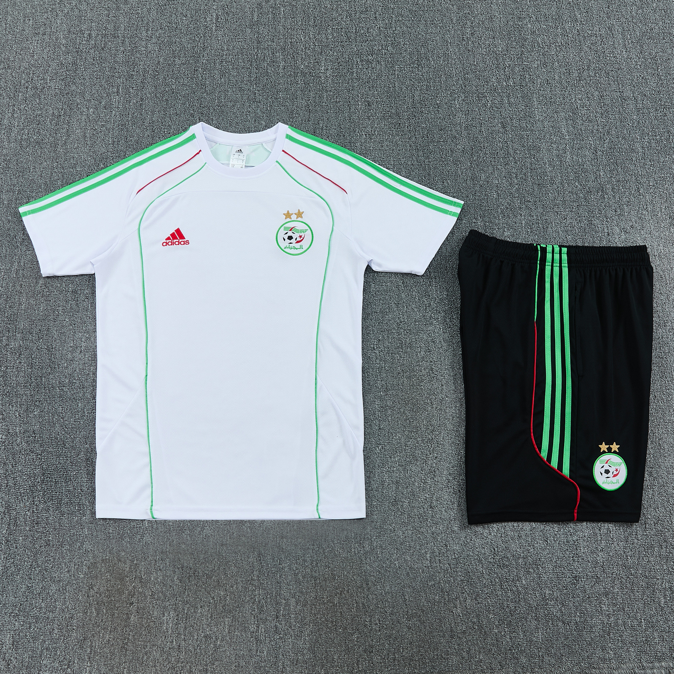Algeria 2026 Men Soccer Training Shorts Set - White - Jersey Teams