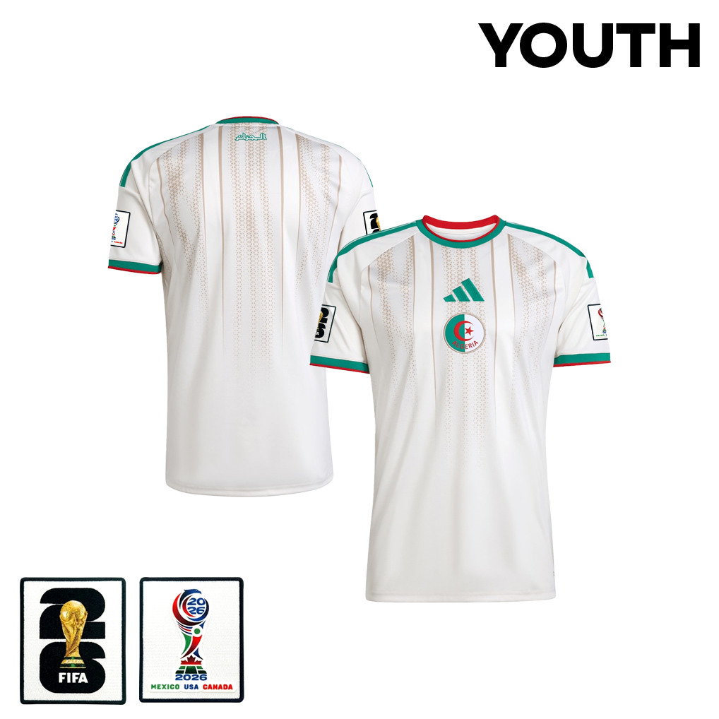 Algeria National Team 2026 Youth Home Jersey - White - Jersey Teams