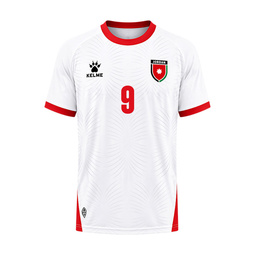 Ali Iyad Olwan 9 Jordan 2026 Home Jersey - White, Men - Jersey Teams