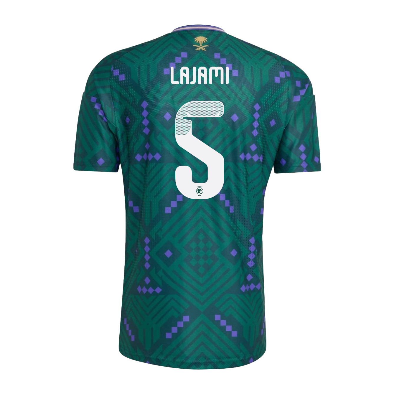 Ali Lajami 5 Saudi Arabia National Team 2026 Home Jersey - Green, Men - Jersey Teams