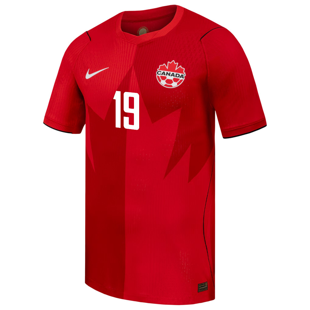 Alphonso Davies 19 Canada National Team 2026 Home Jersey - Red, Men - Jersey Teams