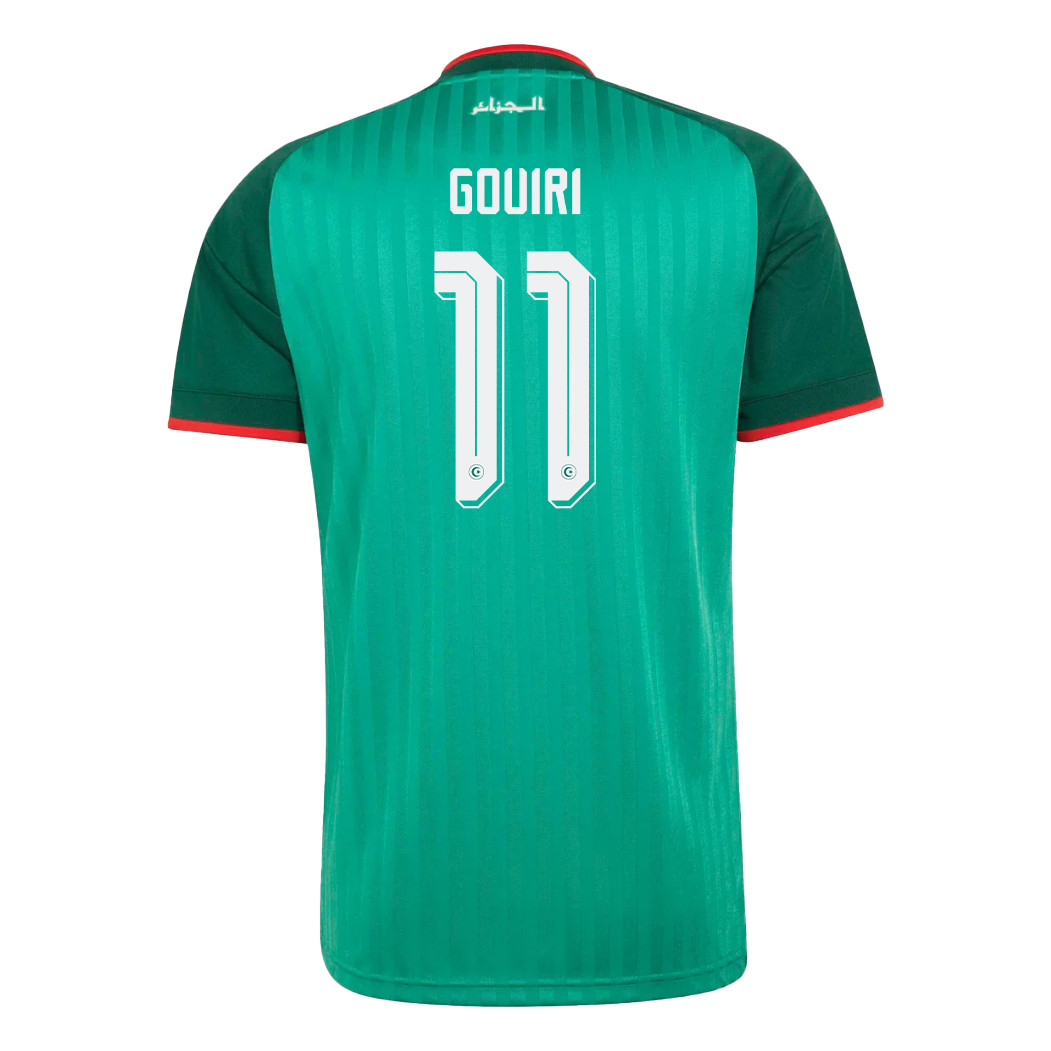 Amine Gouiri 11 Algeria National Team 2026 Away Jersey - Green, Men - Jersey Teams