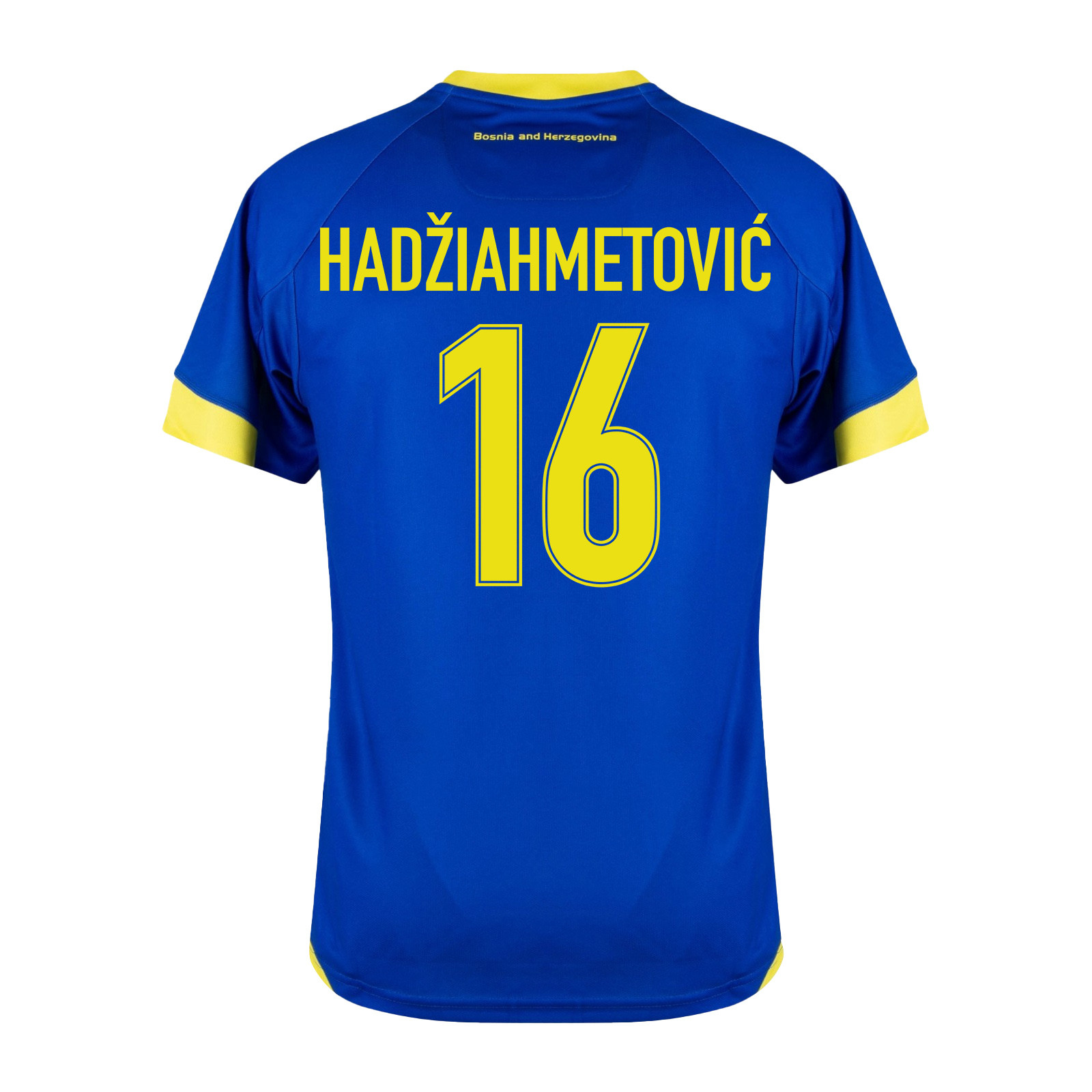 Amir Hadžiahmetović 16 Bosnia and Herzegovina 2026 Home Jersey - Blue, Men - Jersey Teams