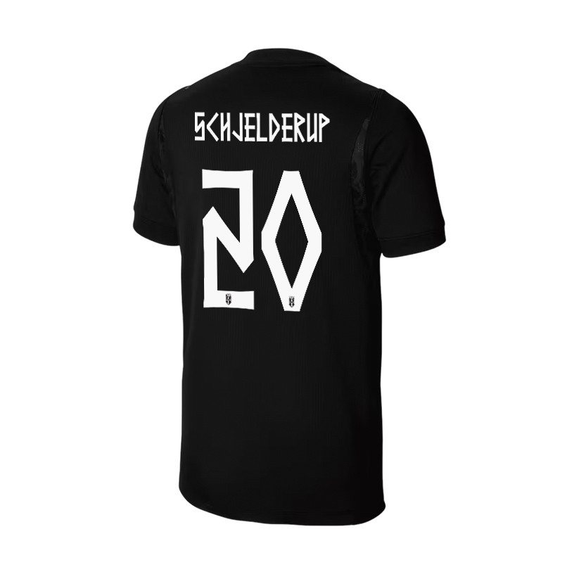 Andreas Schjelderup 20 Youth Norway National Team 2026 Away Jersey - Black - Jersey Teams