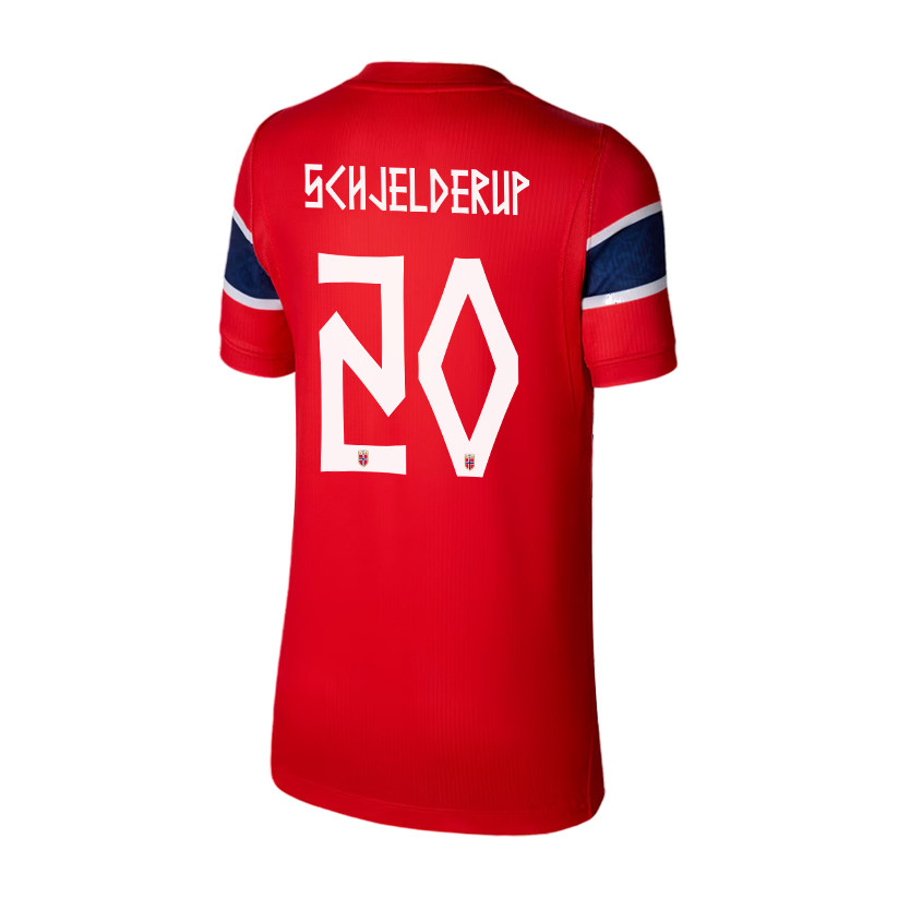 Andreas Schjelderup 20 Youth Norway National Team 2026 Home Jersey - Red - Jersey Teams