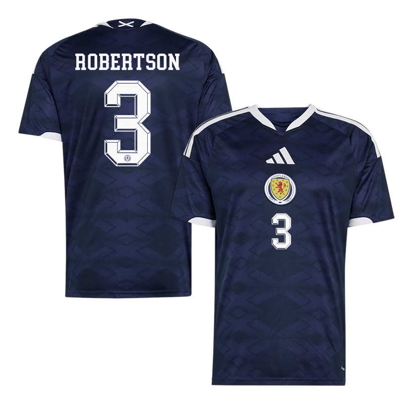 Andrew Robertson 3 Scotland National Team 2026 Home Jersey - Navy, Men - Jersey Teams