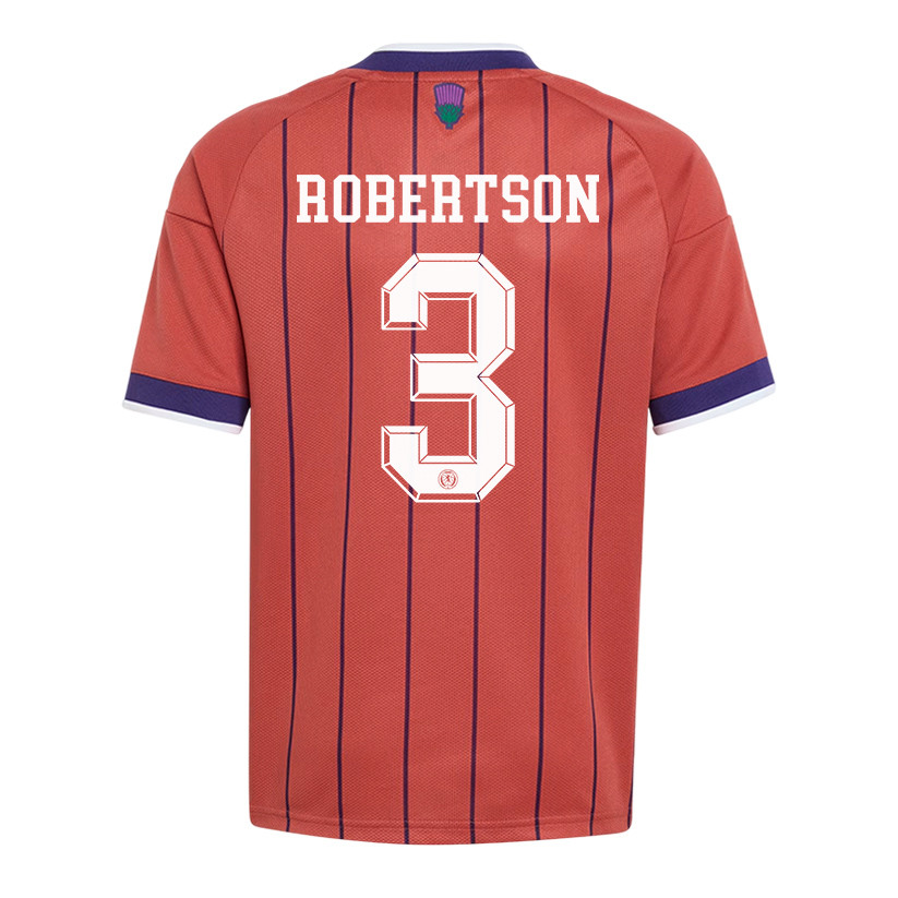 Andrew Robertson 3 Youth Scotland National Team 2026 Away Jersey - Red - Jersey Teams