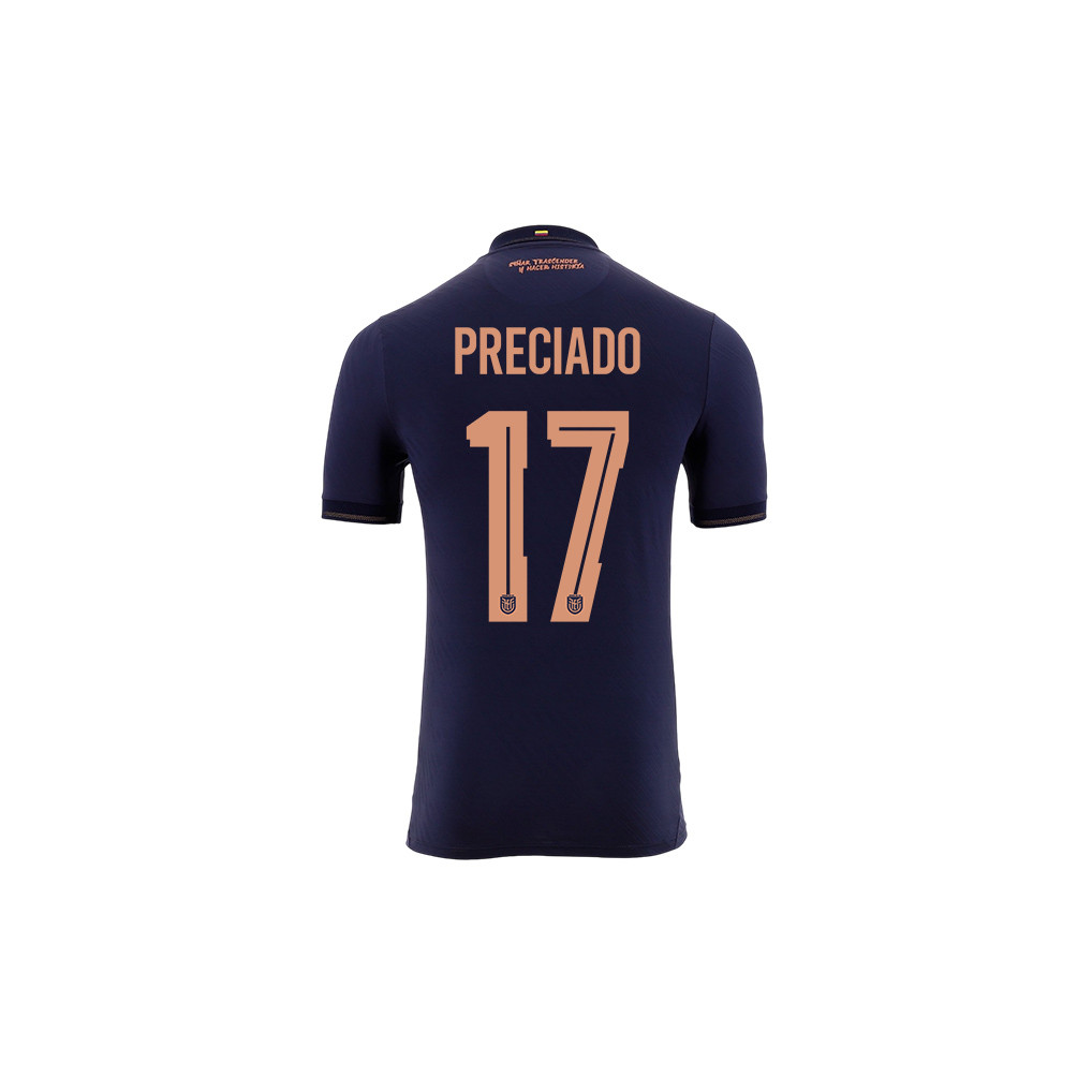 Angelo Preciado 17 Youth Ecuador National Team 2026 Away Jersey - Navy - Jersey Teams
