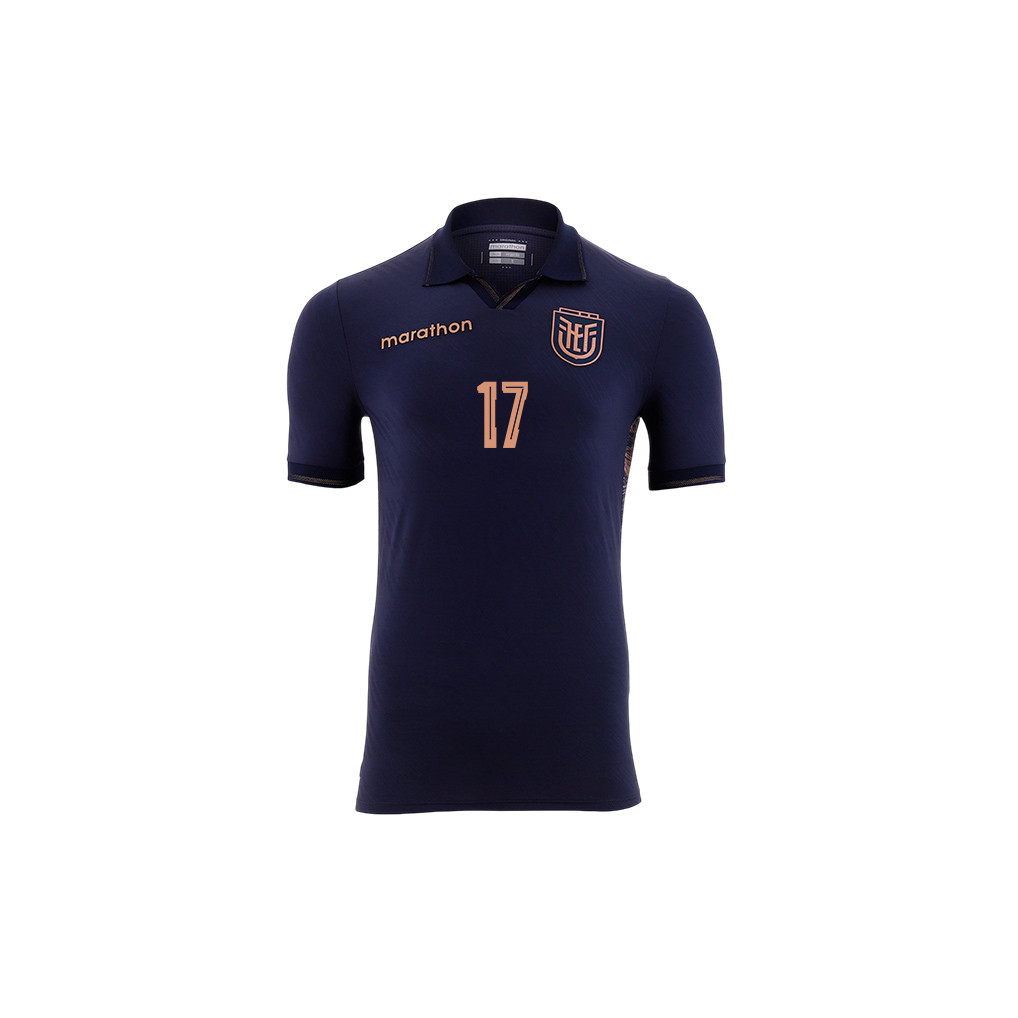Angelo Preciado 17 Youth Ecuador National Team 2026 Away Jersey - Navy - Jersey Teams