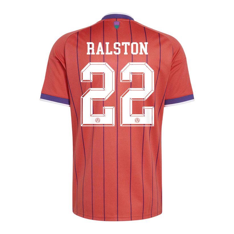 Anthony Ralston 22 Scotland National Team 2026 Away Jersey - Red, Men - Jersey Teams